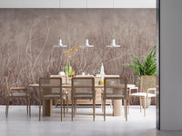 Sea Fans - Mauve Plum Wall Mural