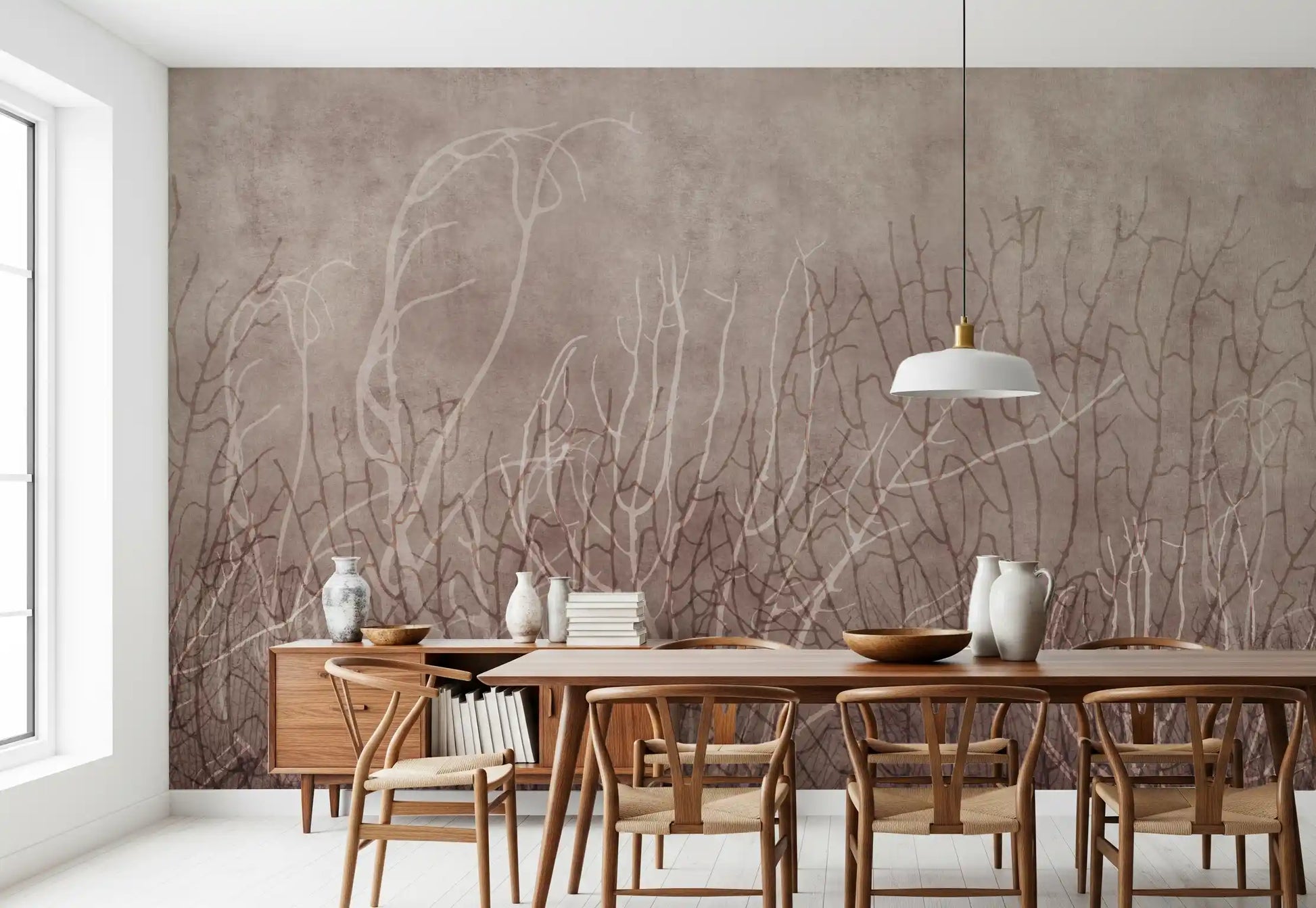 Sea Fans - Mauve Plum Wall Mural