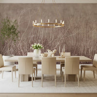 Sea Fans - Mauve Plum Wall Mural