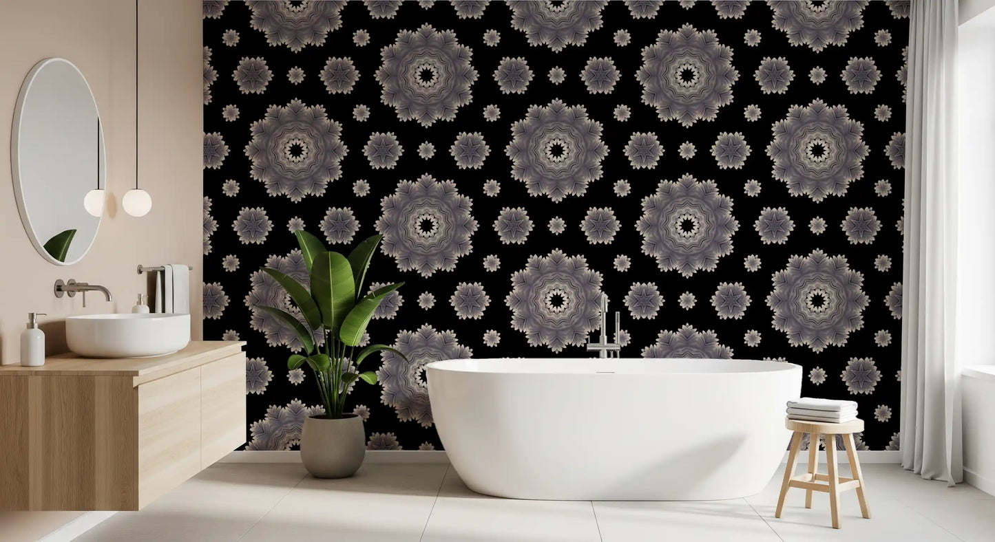 Ethereal Petal Bloom Pattern Wallpaper⁠