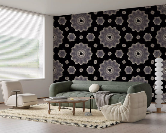 Ethereal Petal Bloom Pattern Wallpaper⁠