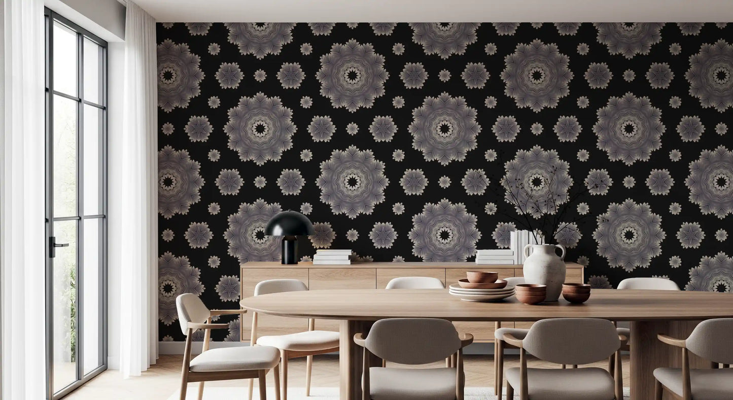 Ethereal Petal Bloom Pattern Wallpaper⁠