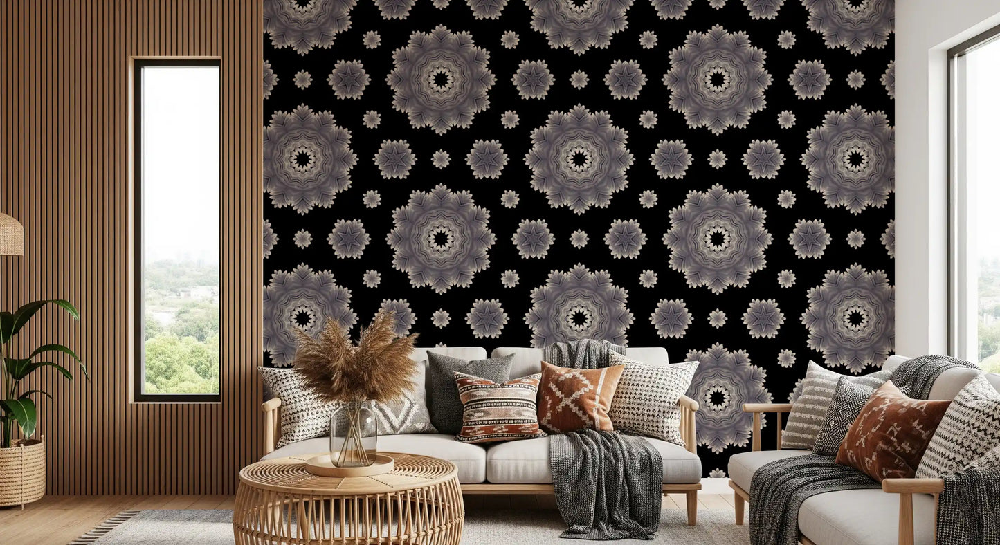 Ethereal Petal Bloom Pattern Wallpaper⁠