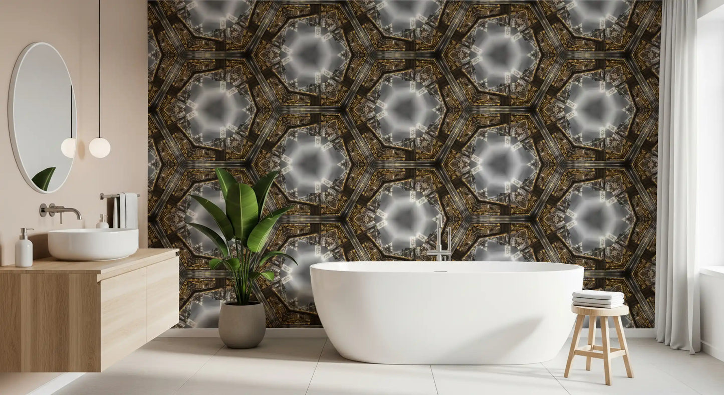 Manhattan Kaleidoscope Geometry Wallpaper⁠