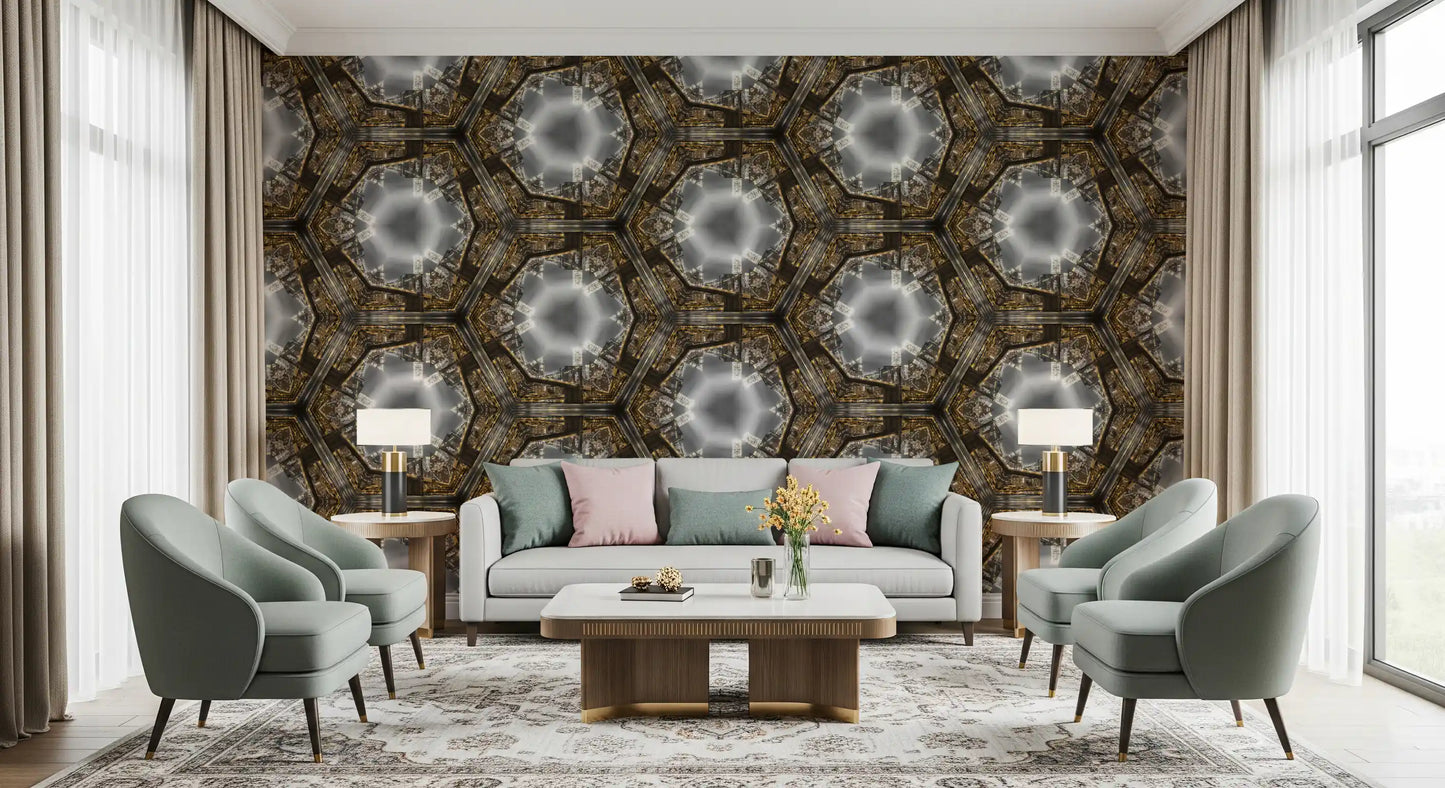 Manhattan Kaleidoscope Geometry Wallpaper⁠