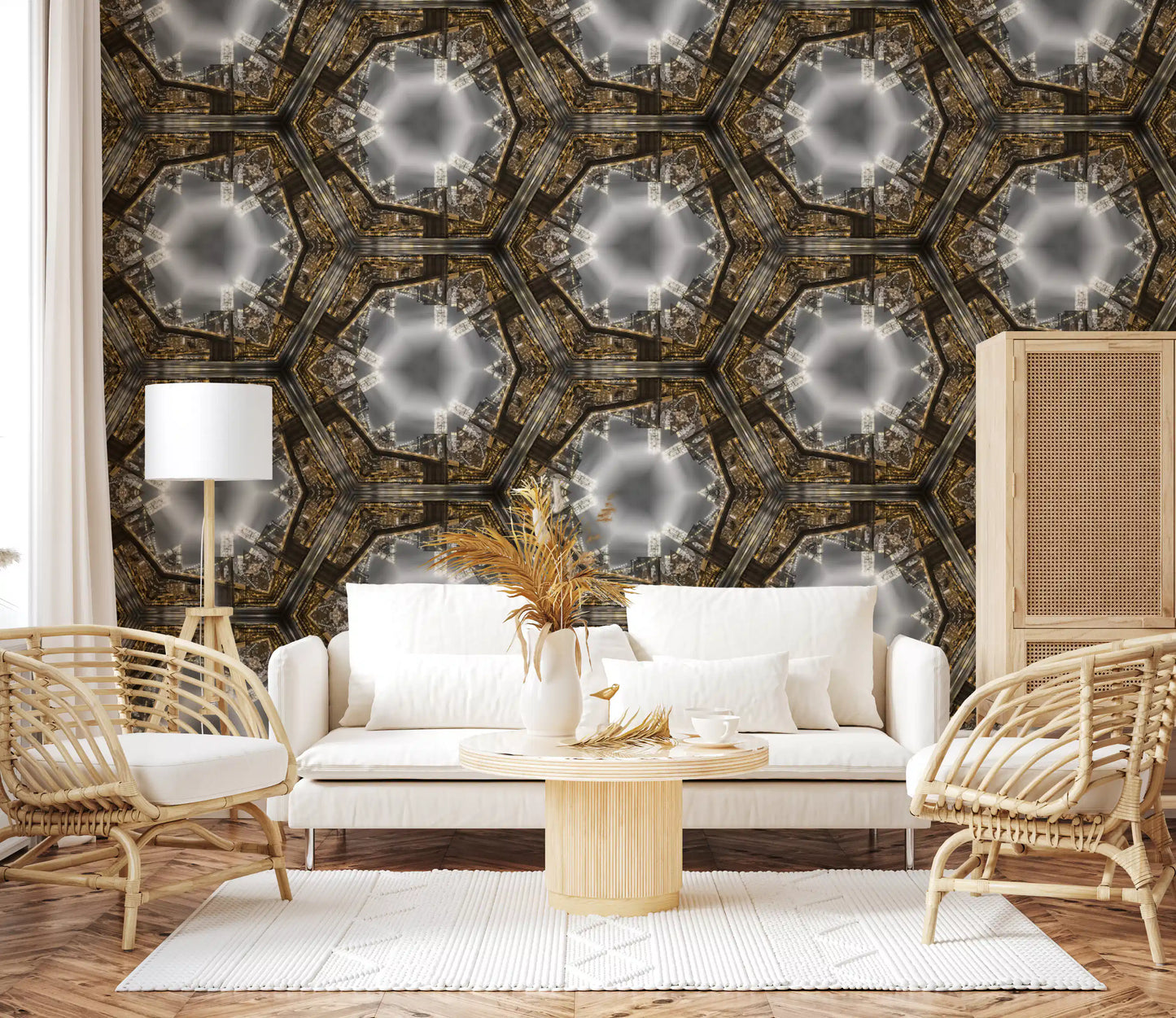 Manhattan Kaleidoscope Geometry Wallpaper⁠