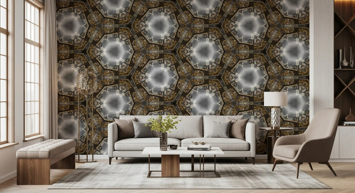 Manhattan Kaleidoscope Geometry Wallpaper⁠