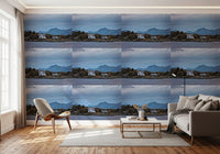 Scandinavian Mountain Fjord Haven Wallpaper⁠