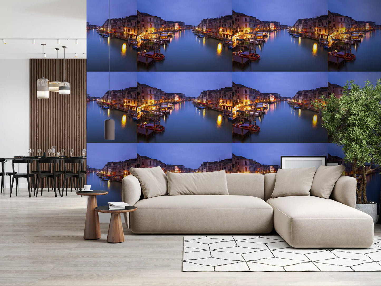 Venetian Twilight Canal View Wallpaper⁠
