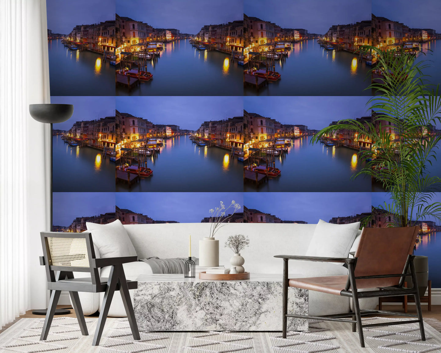 Venetian Twilight Canal View Wallpaper⁠