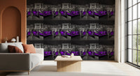 Midnight Venice Gondolas in Purple Wallpaper⁠
