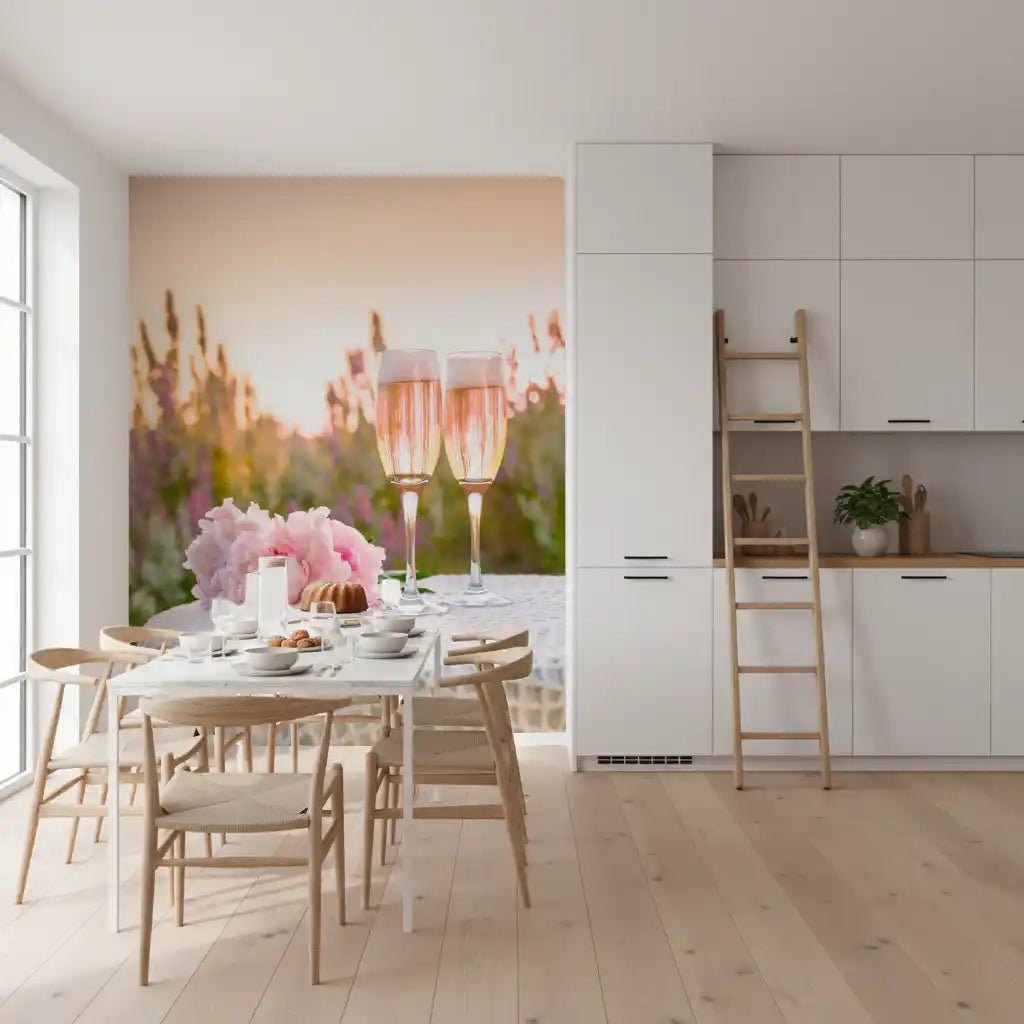 Pink Peony Celebration Wall Mural