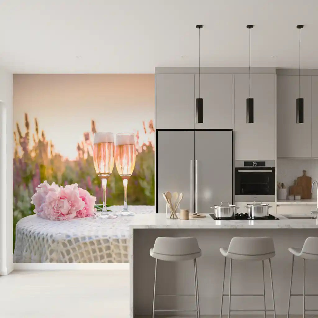 Pink Peony Celebration Wall Mural