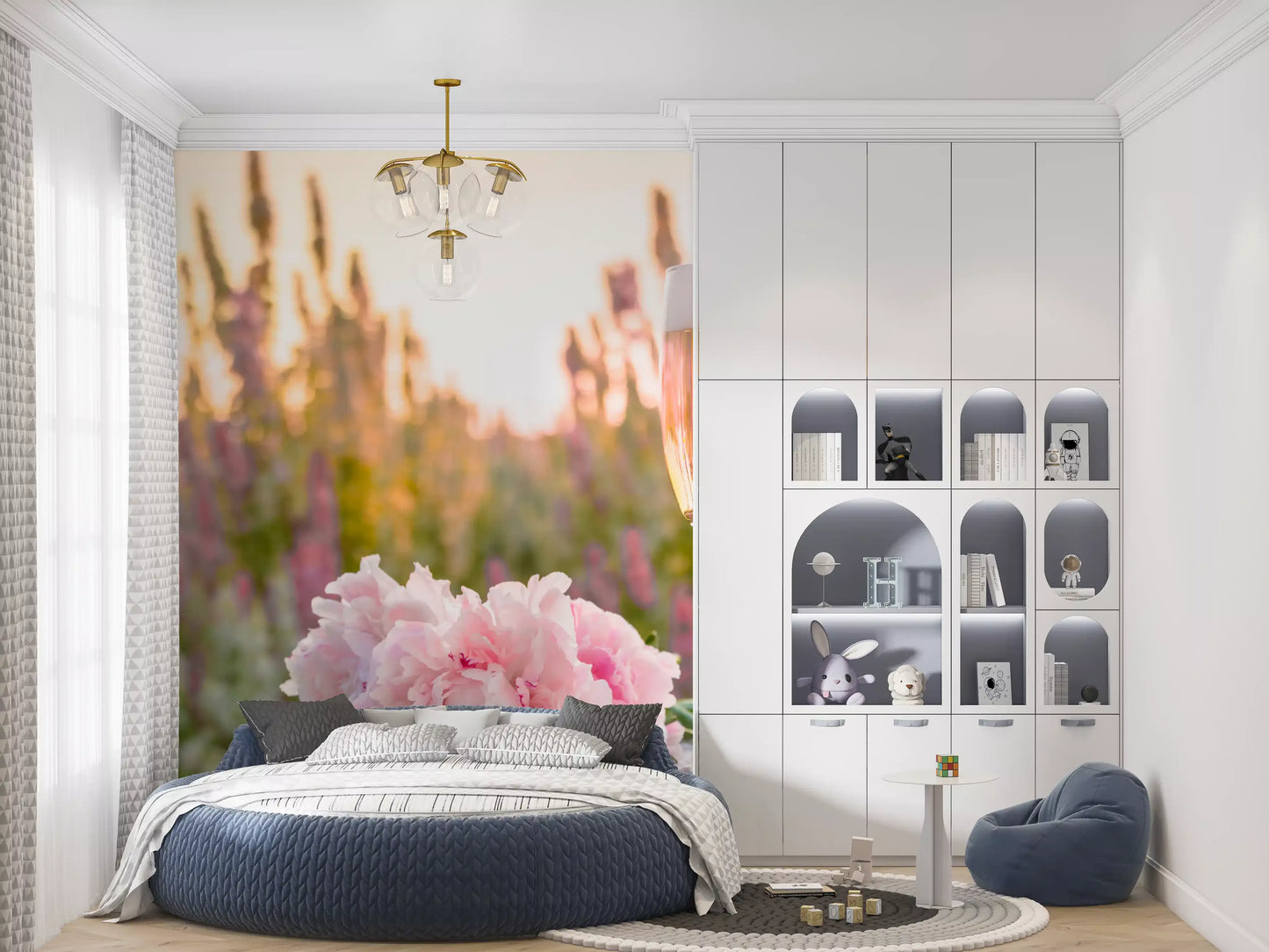 Pink Peony Celebration Wall Mural
