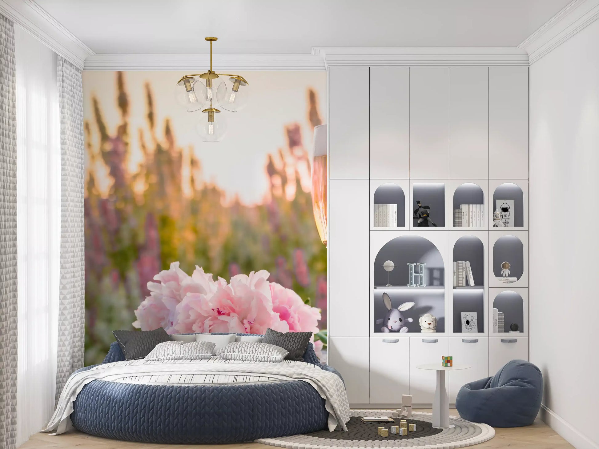 Pink Peony Celebration Wall Mural