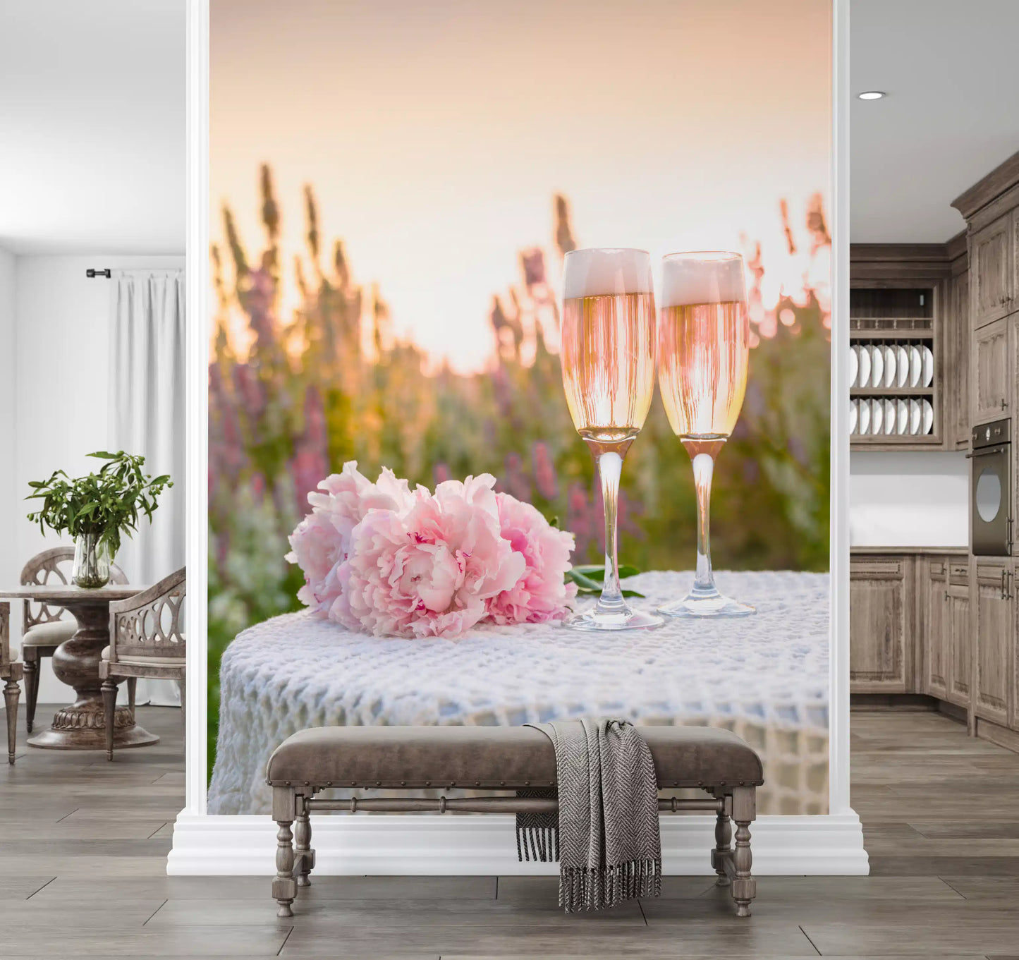 Pink Peony Celebration Wall Mural