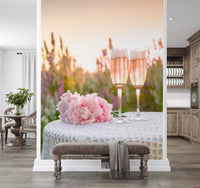 Pink Peony Celebration Wall Mural