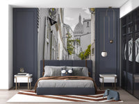 Montmartre Cobbled Parisian Alleyway Wall Mural