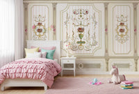 Regal Botanical Urn Motif Wall Mural