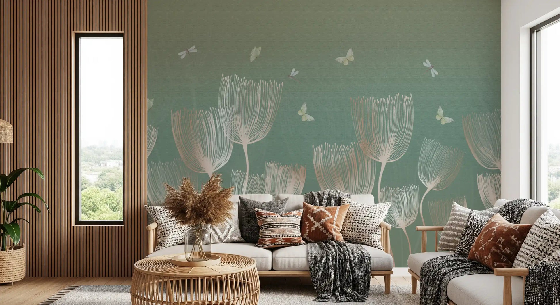 Ethereal Meadow Whispers Wall Mural