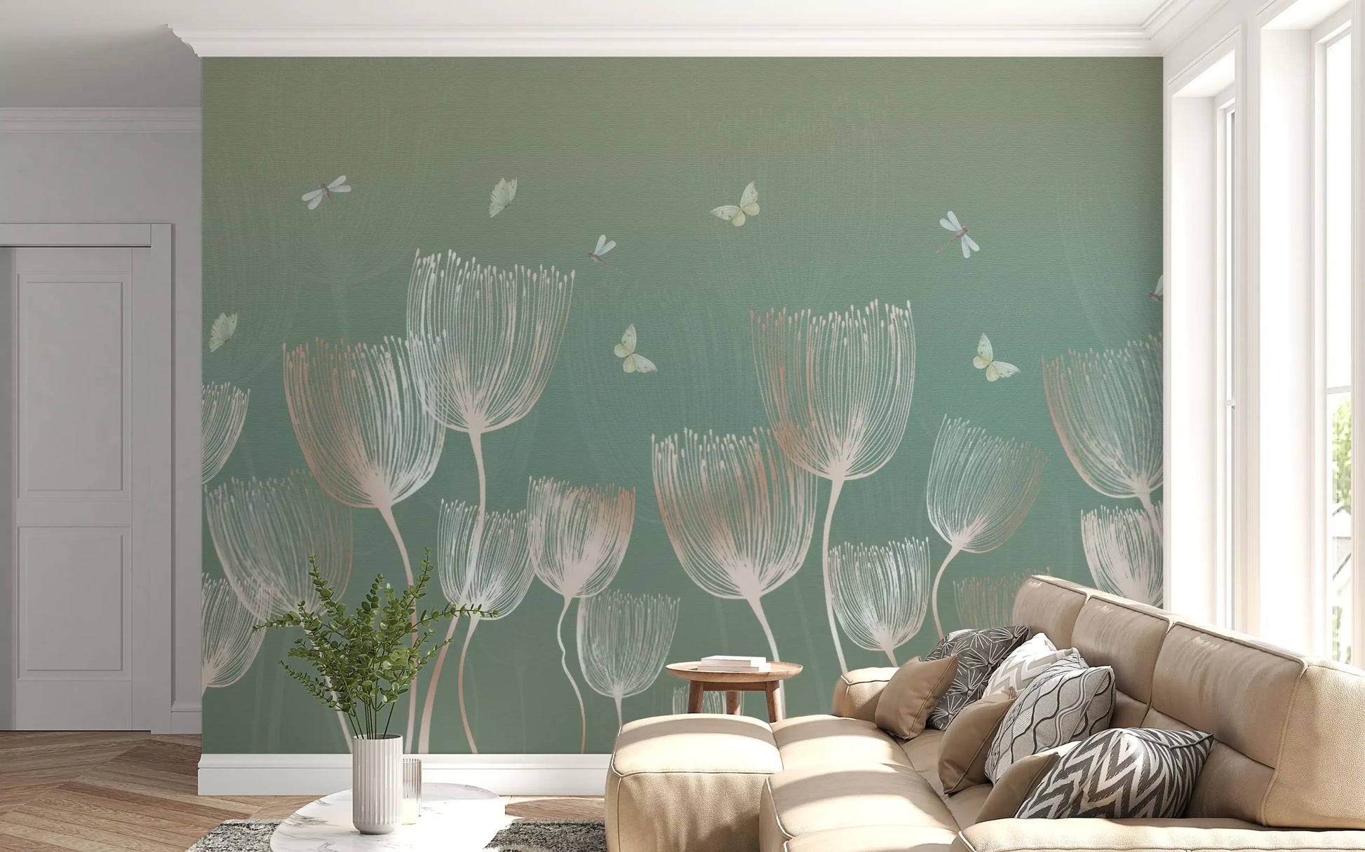 Ethereal Meadow Whispers Wall Mural
