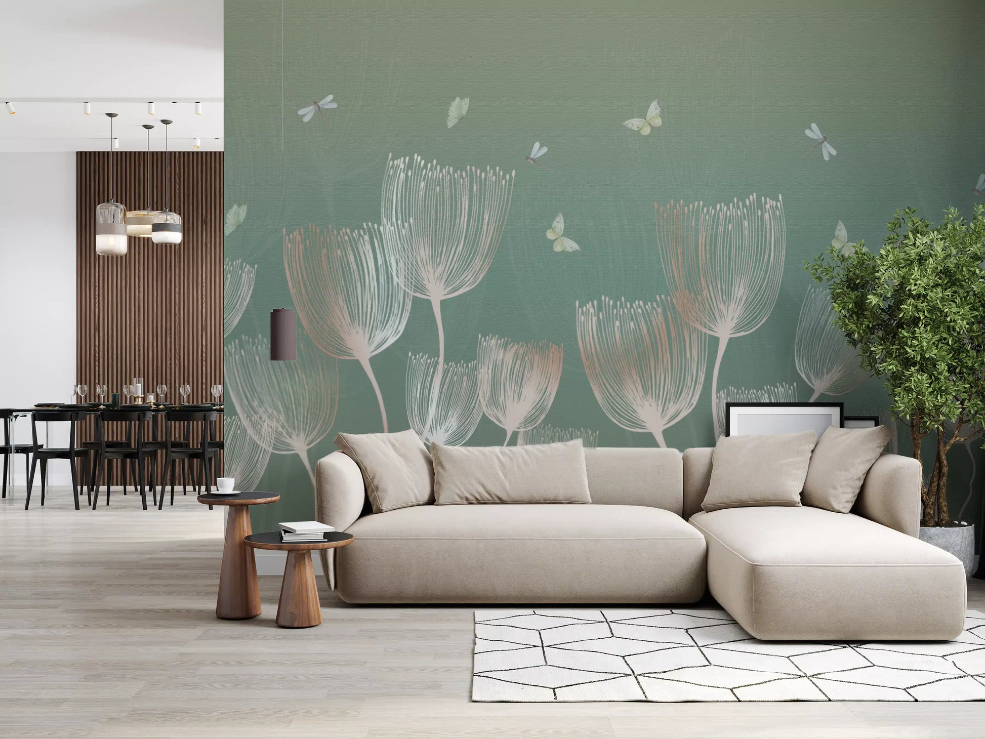 Ethereal Meadow Whispers Wall Mural
