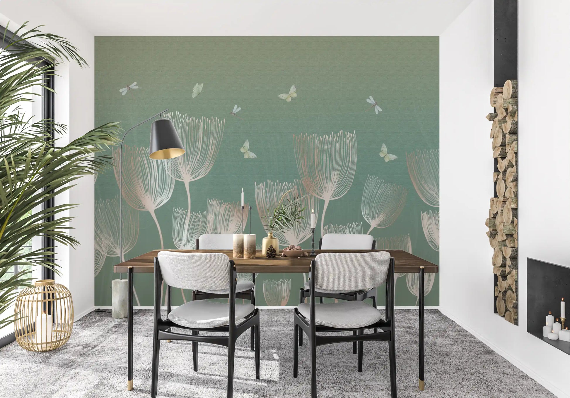 Ethereal Meadow Whispers Wall Mural