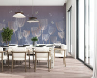 Ethereal Meadow Sketch Wall Mural