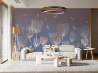 Ethereal Meadow Sketch Wall Mural