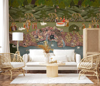 Mughal Garden Serenade Wall Mural