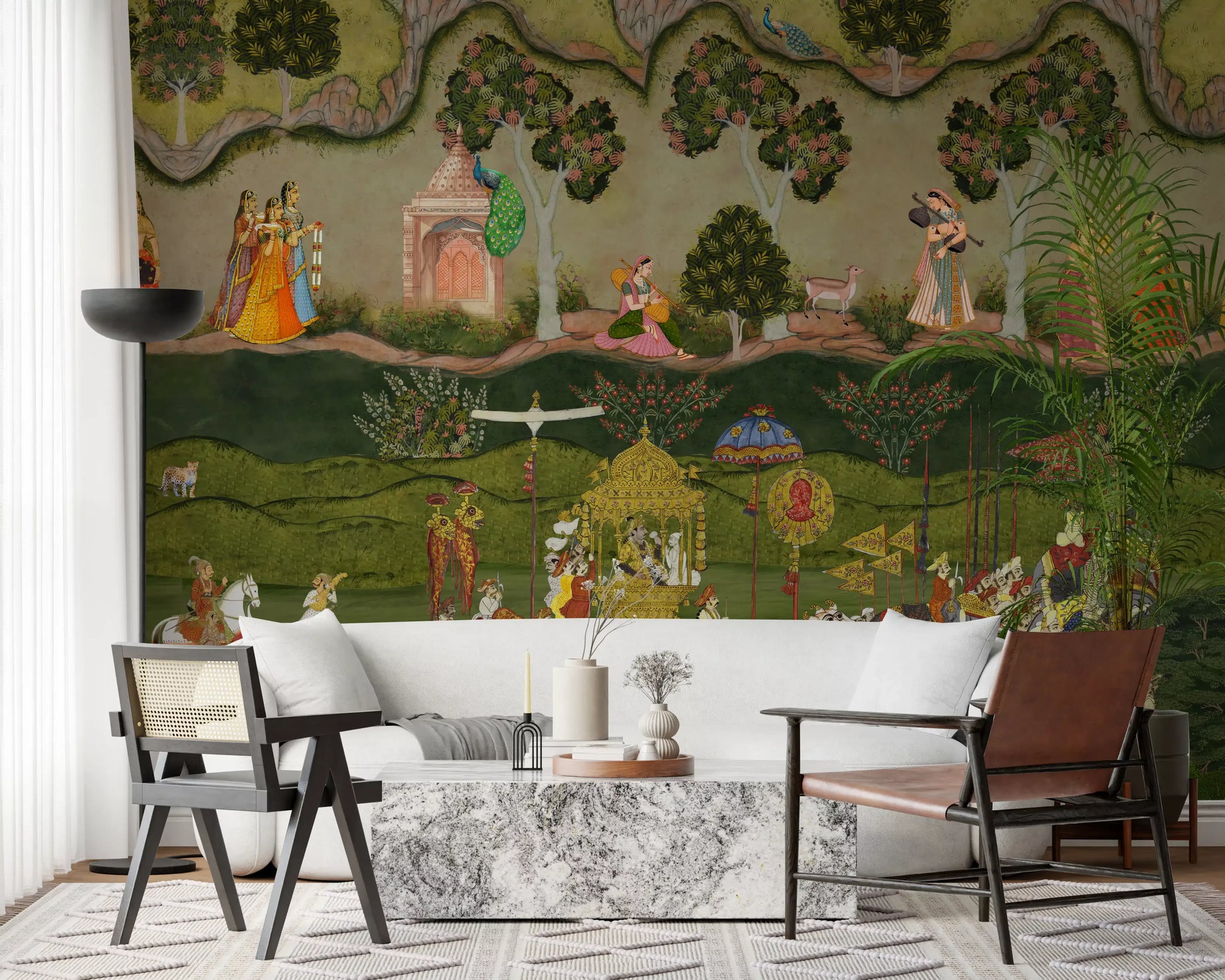Royal Procession Heritage Scene Wall Mural