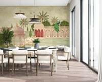 Royal Courtyard Peacock Vista Wall Mural