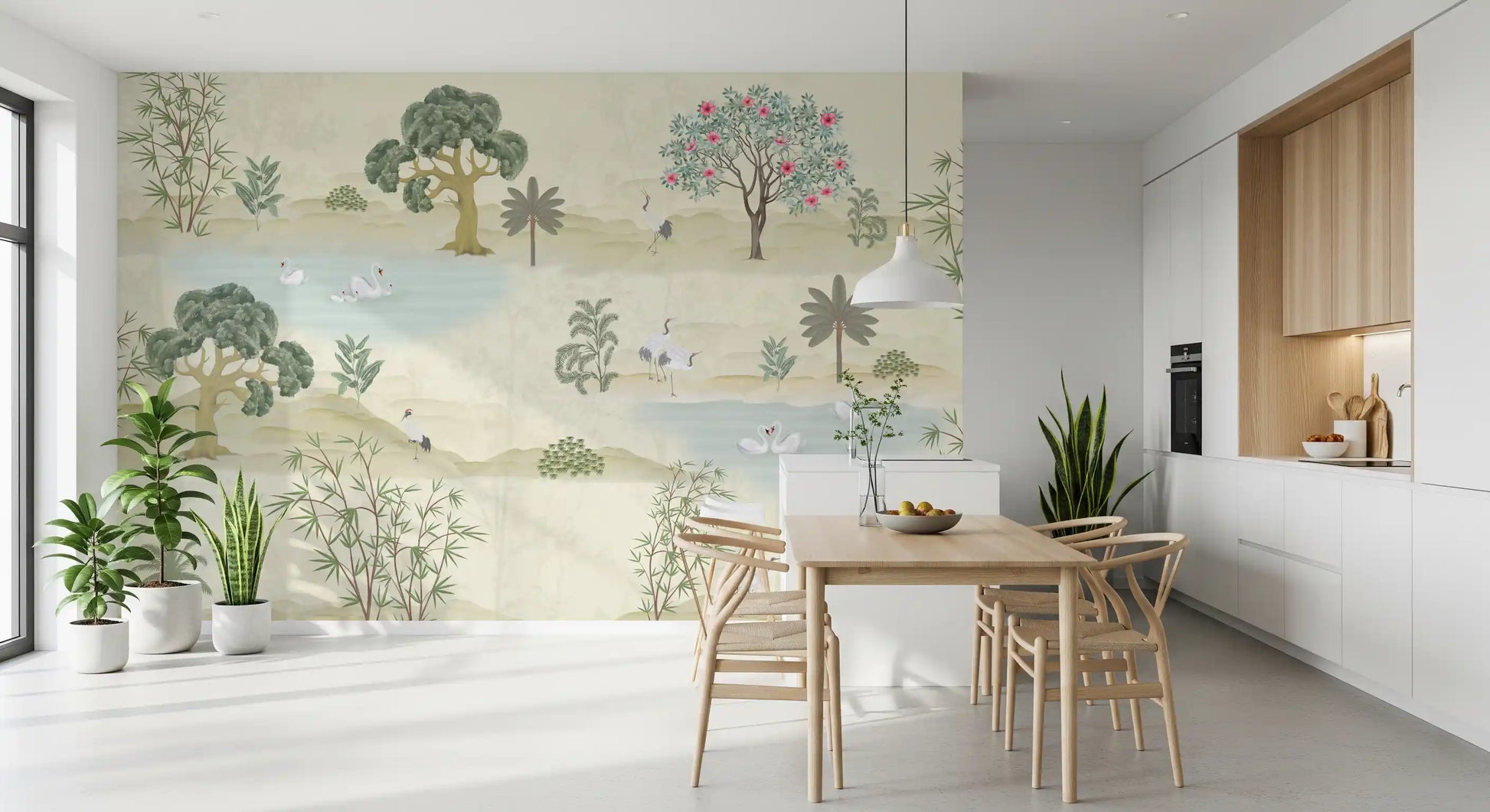Ethereal Garden Sanctuary Wall Mural