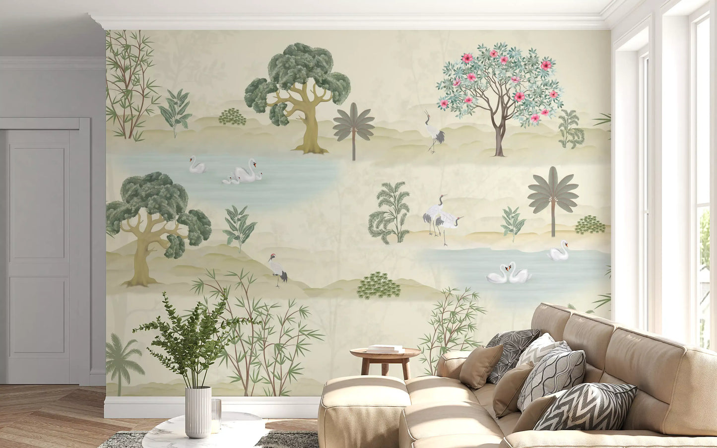 Ethereal Garden Sanctuary Wall Mural