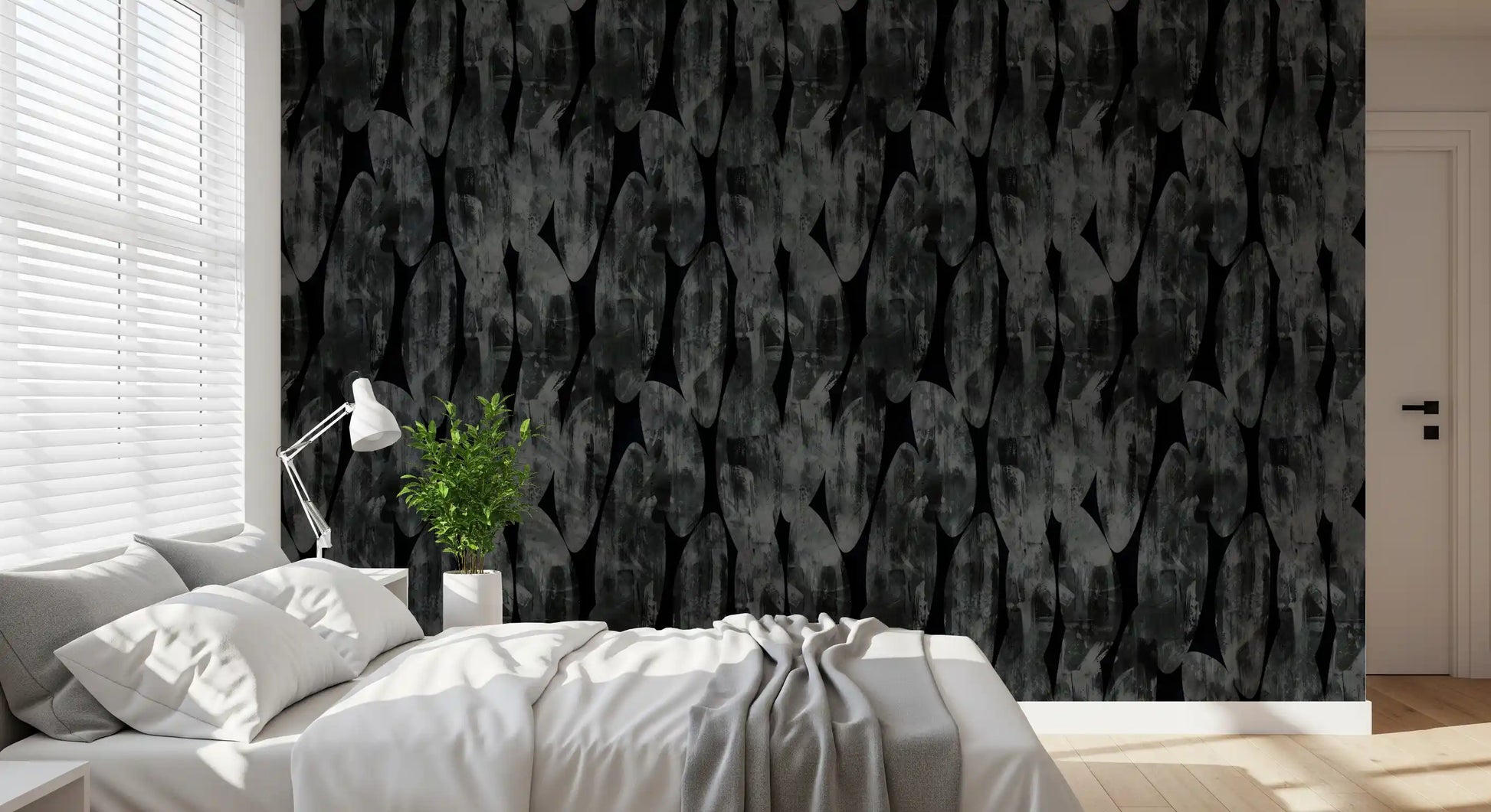 Urban Shadows Painterly Expression Wallpaper⁠
