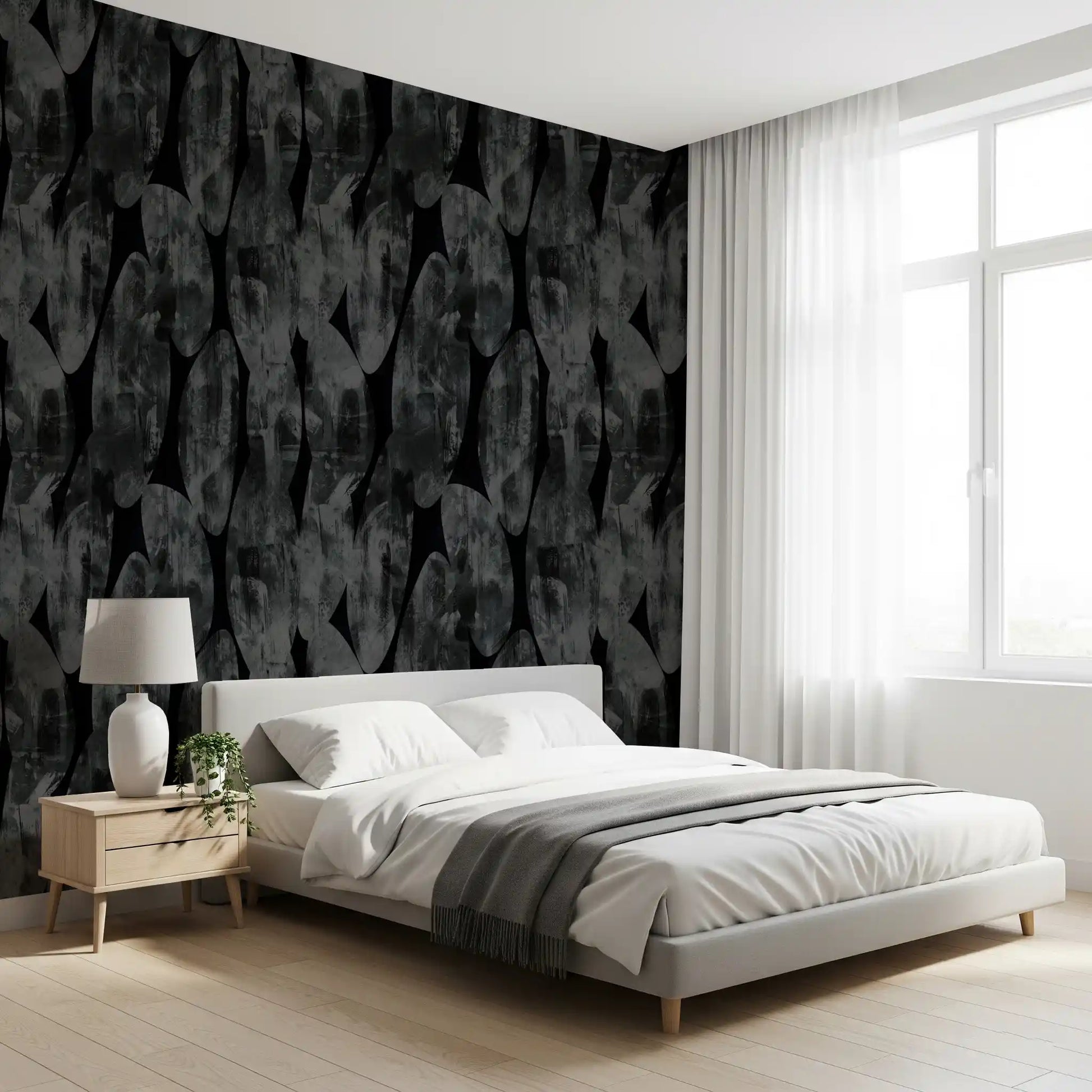 Urban Shadows Painterly Expression Wallpaper⁠