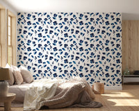Indigo Ink Botanical Meadow Wallpaper⁠