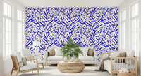 Dynamic Cobalt Motion Pattern Wallpaper⁠