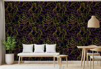 Tangled Glow Modern Art Wallpaper⁠