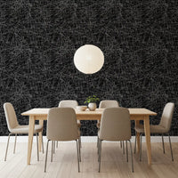 Monochromatic Tangled Web Abstract Wallpaper⁠