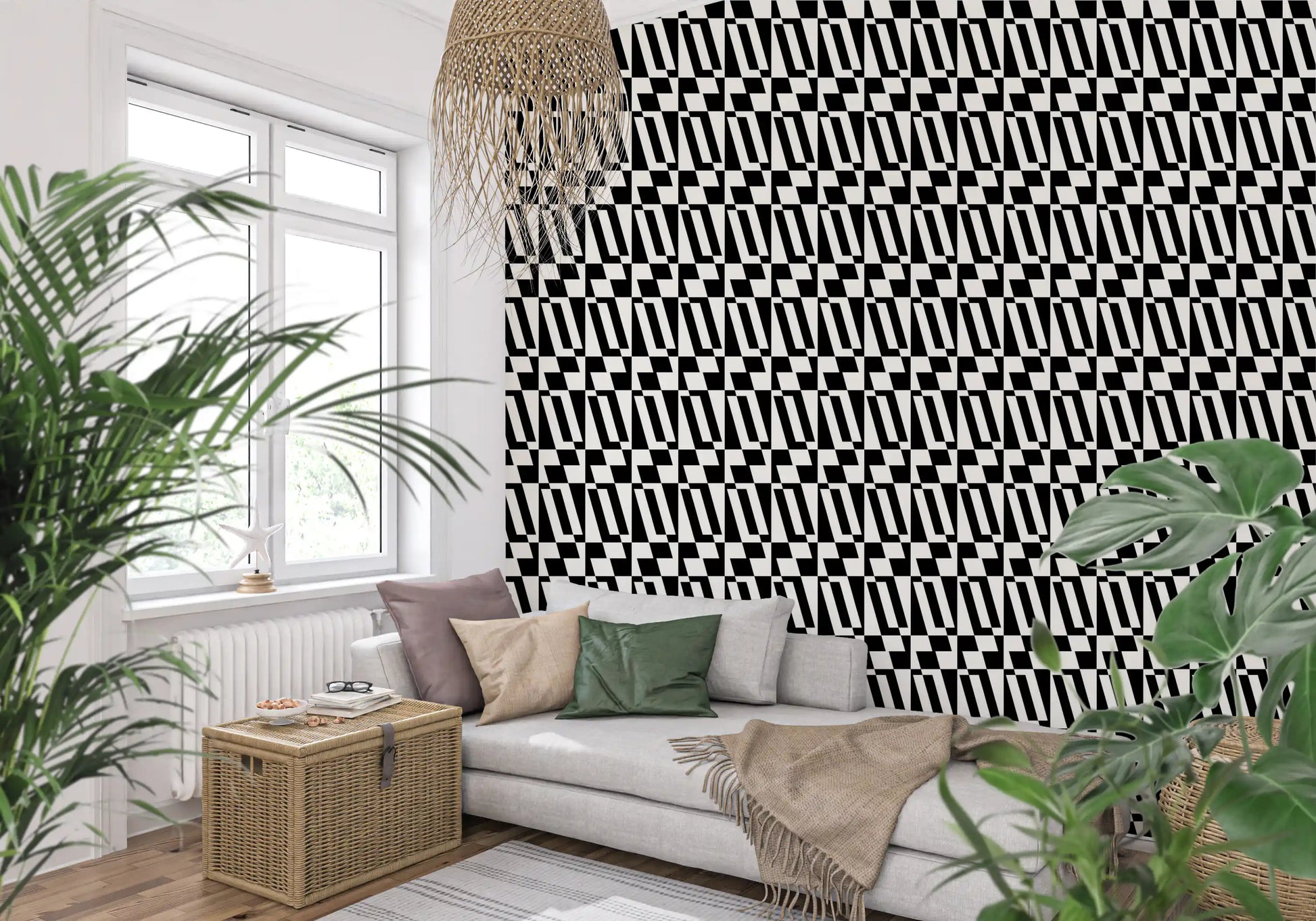 Minimalist Graphic Tiling Wallpaper⁠