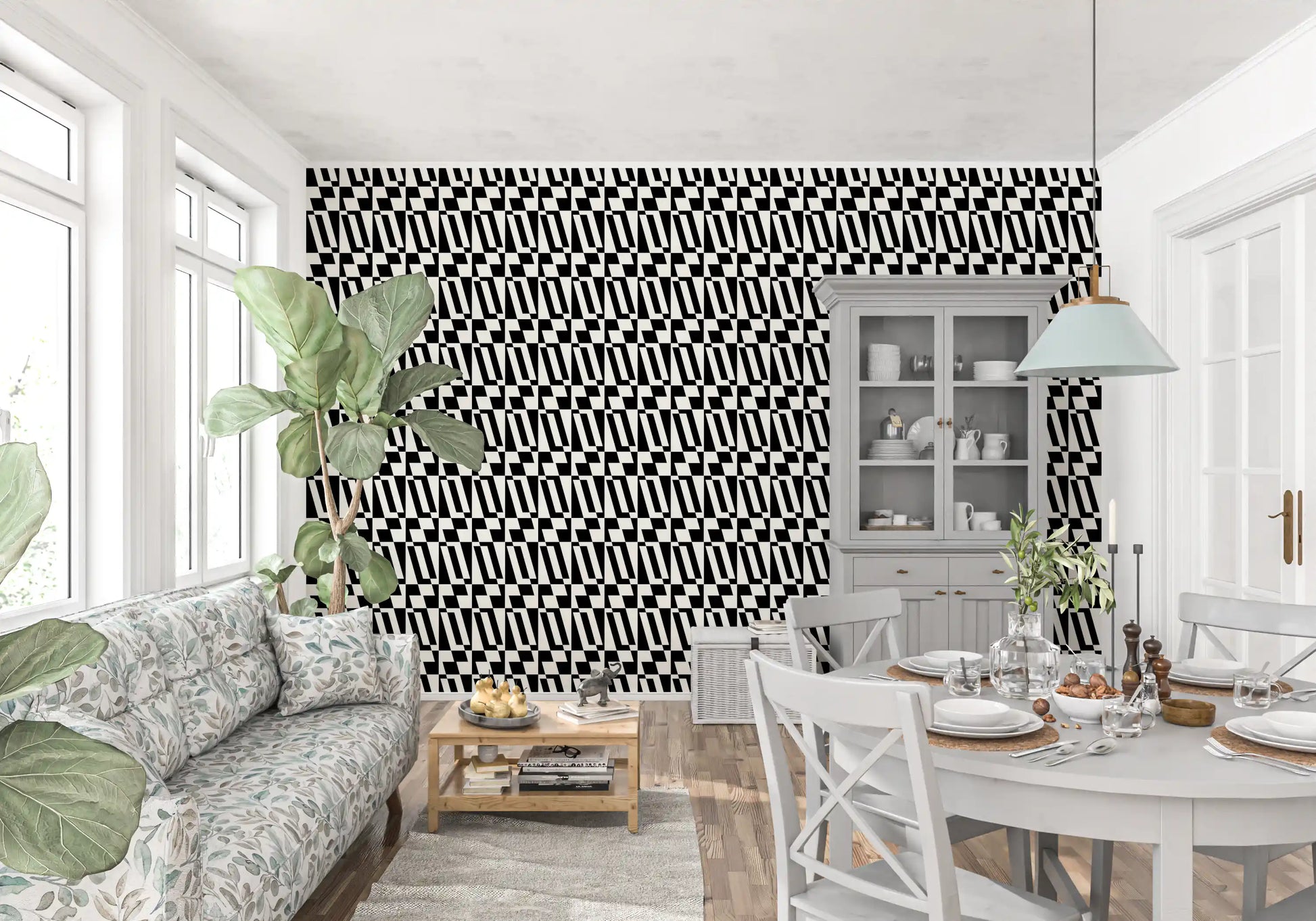 Minimalist Graphic Tiling Wallpaper⁠