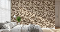 Rustic Botanical Silhouette Wallpaper⁠