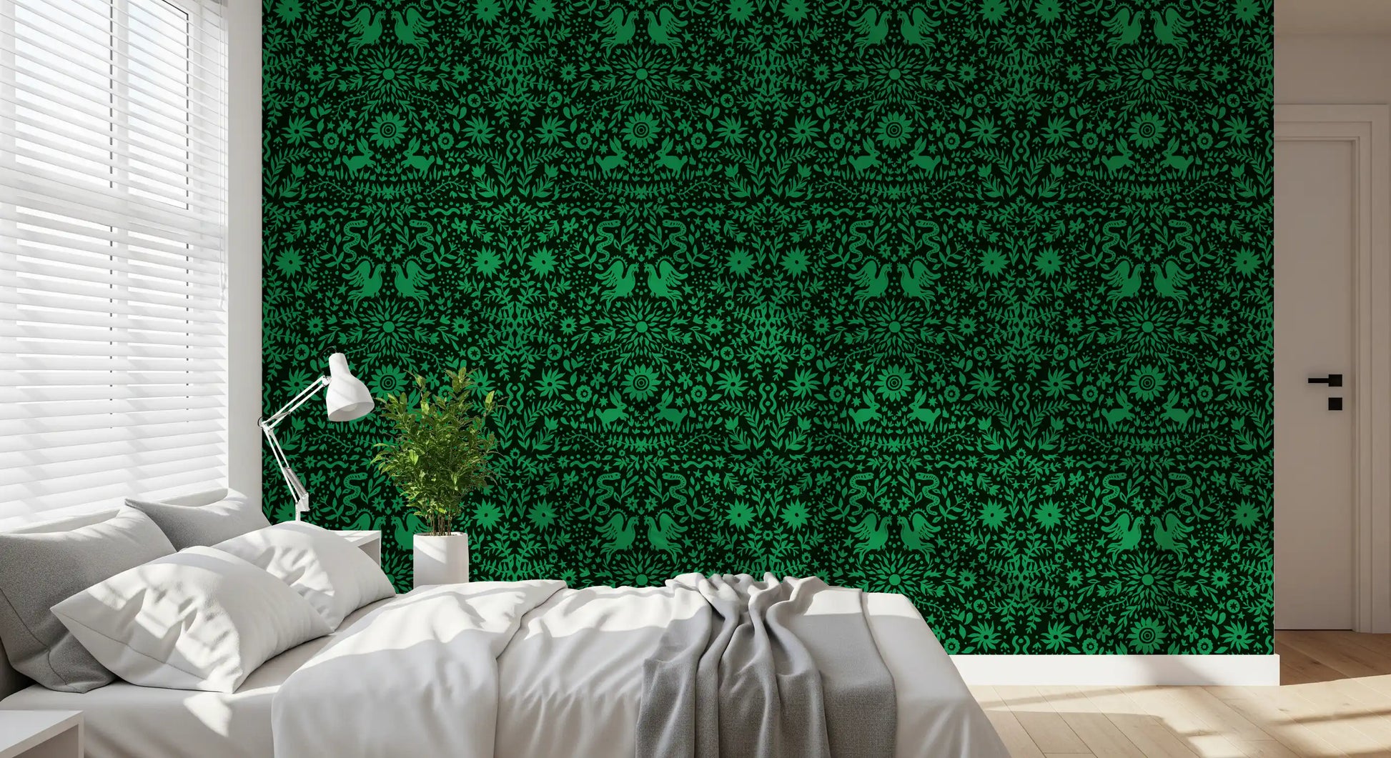 Forest Folk Tale Botanical Wallpaper⁠