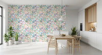 Multicolour abstract wallpaper in a kitchen dining space GD12273