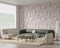 Ethereal Blush Iris Garden Wallpaper⁠