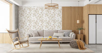 Ethereal Winged Meadow Motif Wallpaper⁠