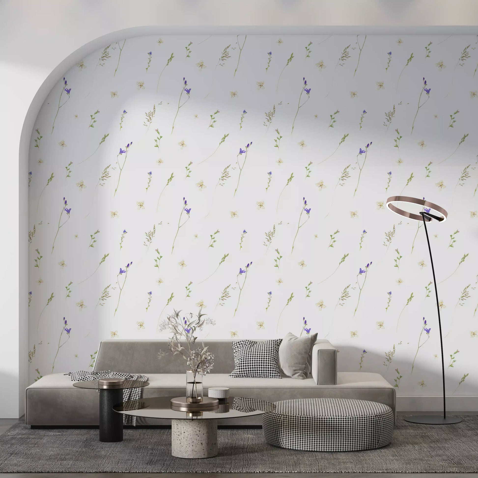 Botanical Pressed Grasses Wallpaper⁠