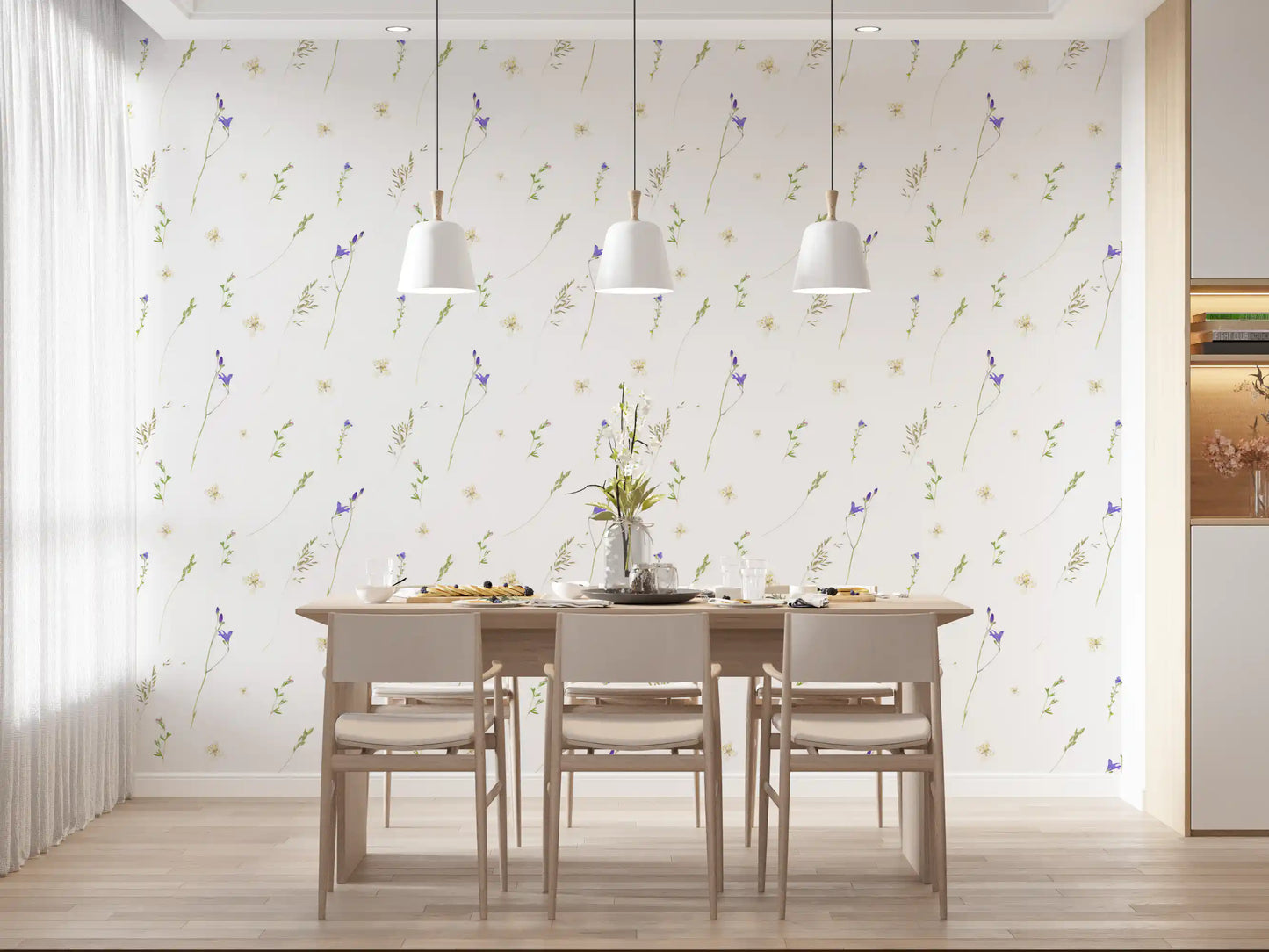 Botanical Pressed Grasses Wallpaper⁠