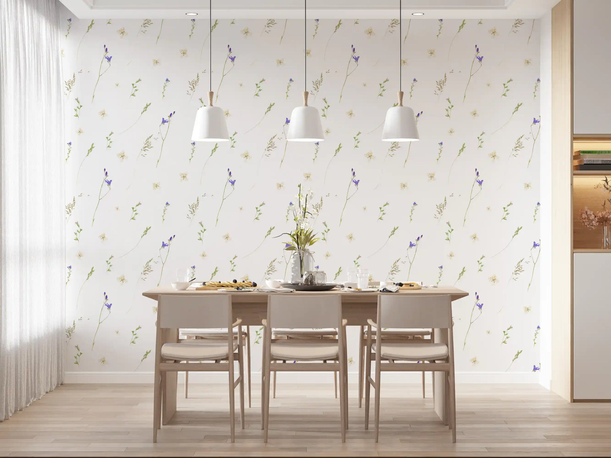Botanical Pressed Grasses Wallpaper⁠